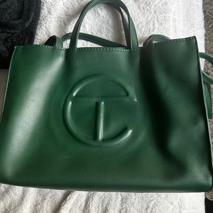Green Telfar bag